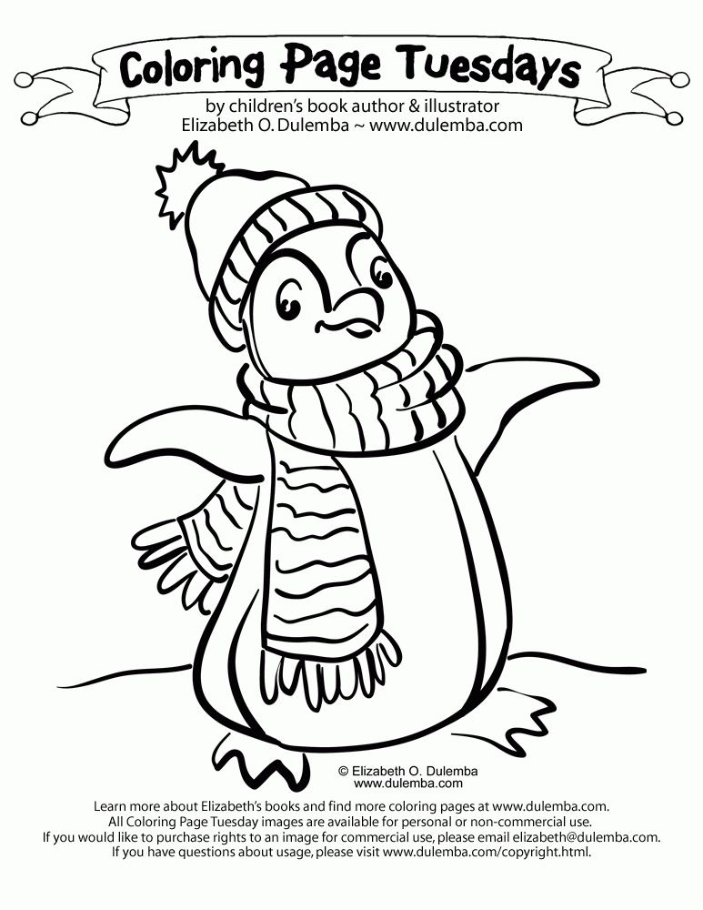Plansa de colorat cu Pinguin 61 58
